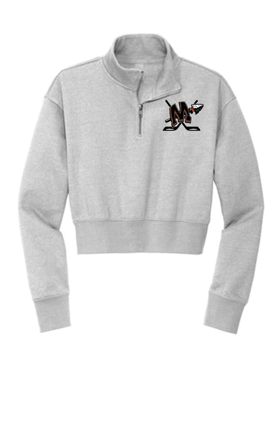 Minooka Hockey24 LADIES Crop 1/4 Zip